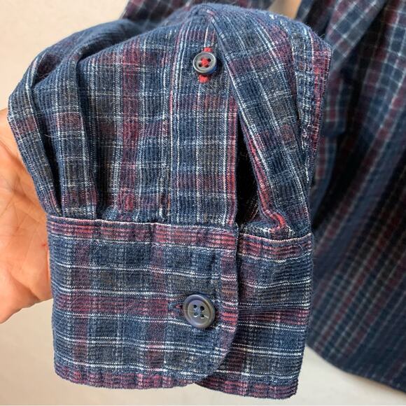 Boston Trader Mens Plaid Corduroy Button Shirt Sz XL Heritage Long Sleeve Preppy - Picture 3 of 9
